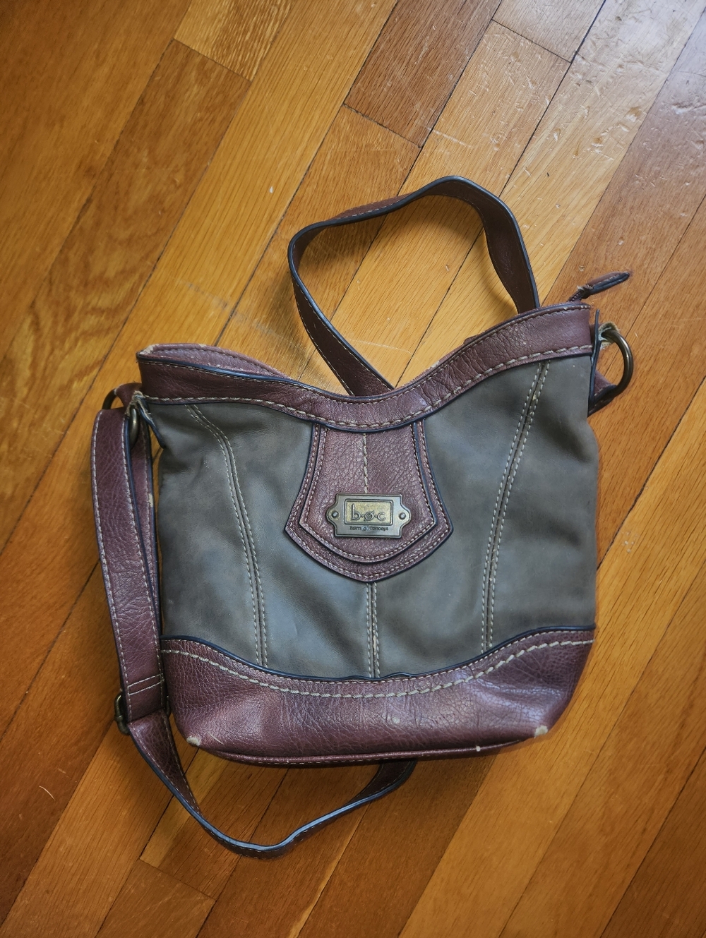 B.O.C Rustic Leather Shoulder Bag